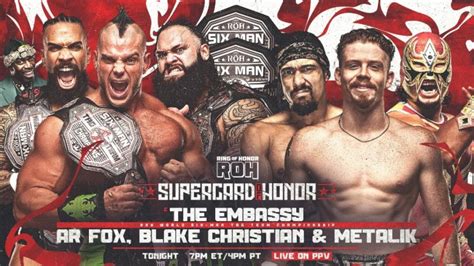 6 man tag team match wwe championship|roh 6 man tag titles.